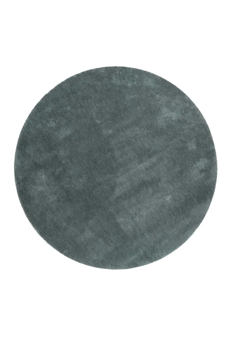 Esprit Teppich Rund Grau Grün Hochflor "Relaxx"