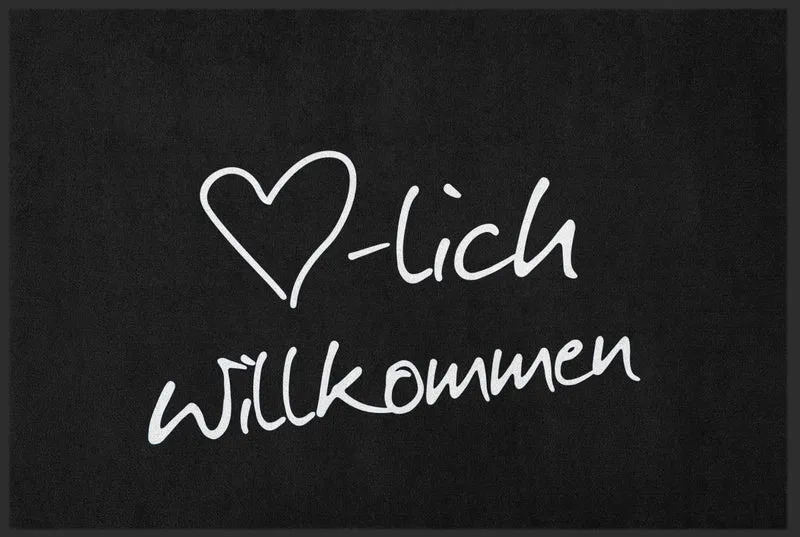 Fussmatte Individuell Herzlich Willkommen 10135