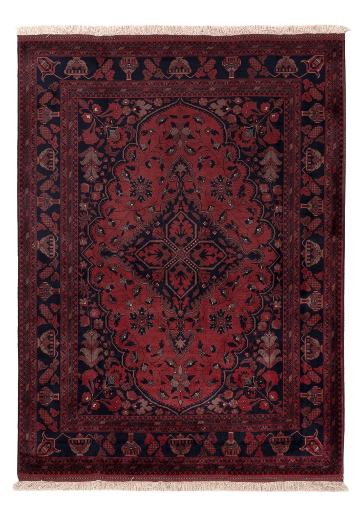 Afghan Teppich - Royal - 148 x 200 cm - rot