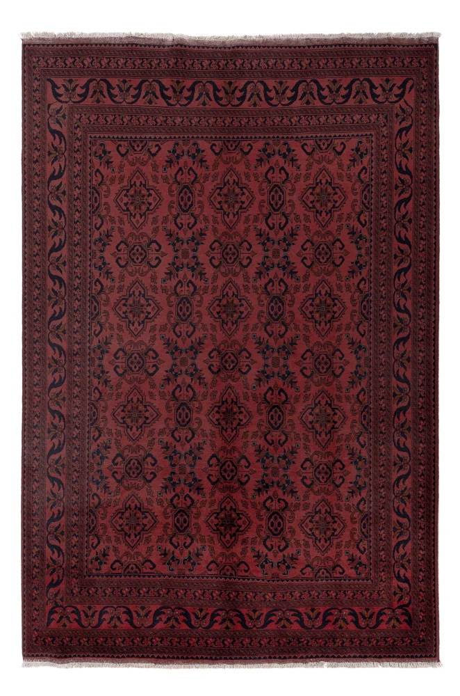 Afghan Teppich - Kunduz - 205 x 303 cm - rot