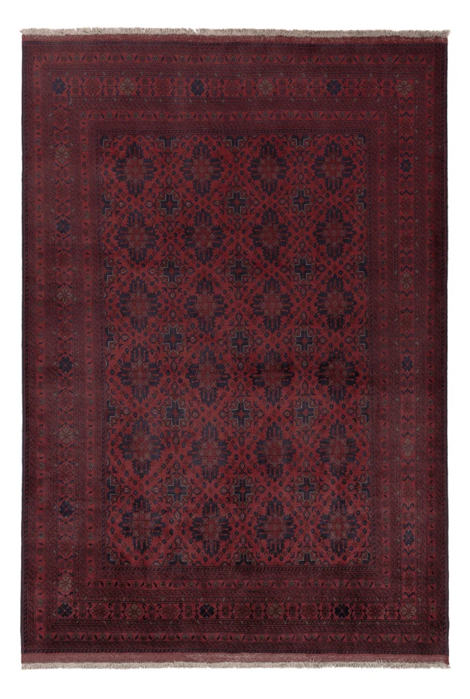 Afghan Teppich - Kunduz - 205 x 298 cm - rot