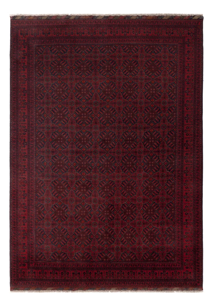 Afghan Teppich - Kunduz - 204 x 296 cm - rot