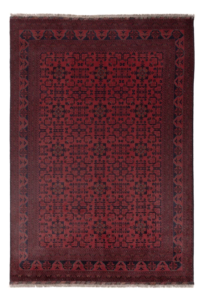 Afghan Teppich - Kunduz - 204 x 296 cm - rot