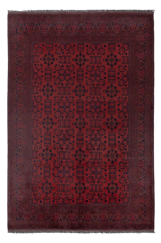 Afghan Teppich - Kunduz - 199 x 298 cm - rot