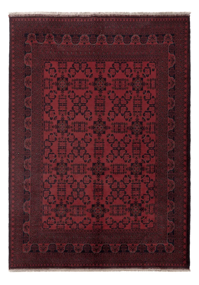 Afghan Teppich - Kunduz - 205 x 292 cm - rot