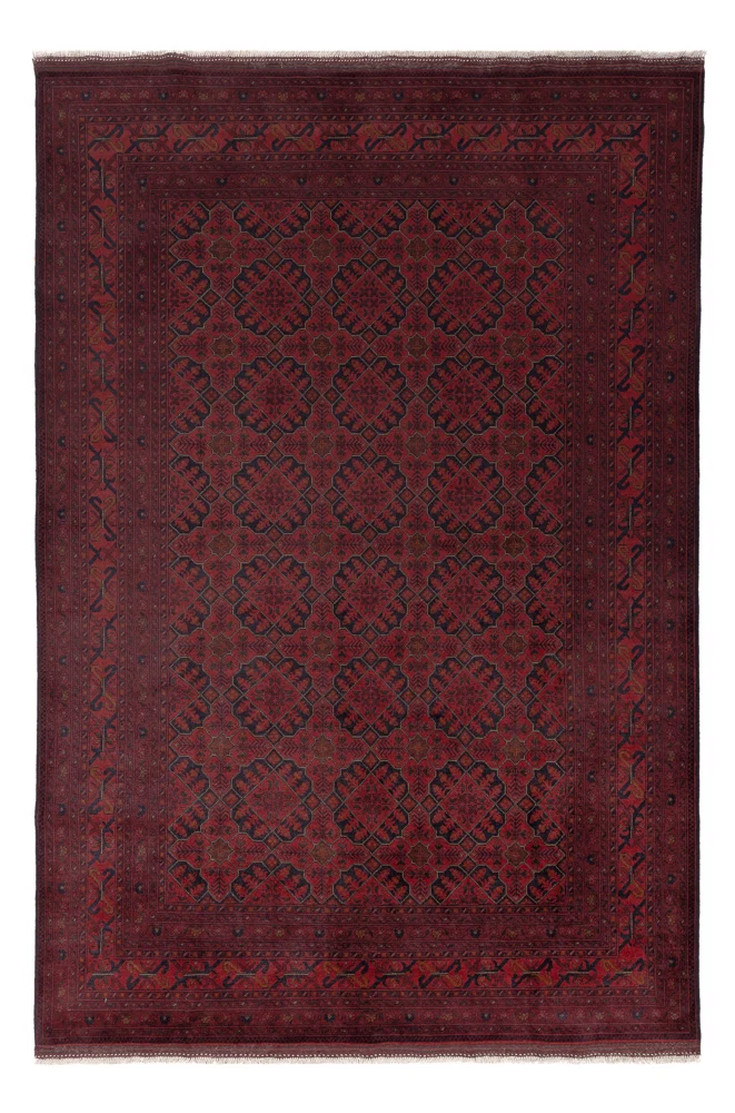 Afghan Teppich - Kunduz - 200 x 296 cm - rot