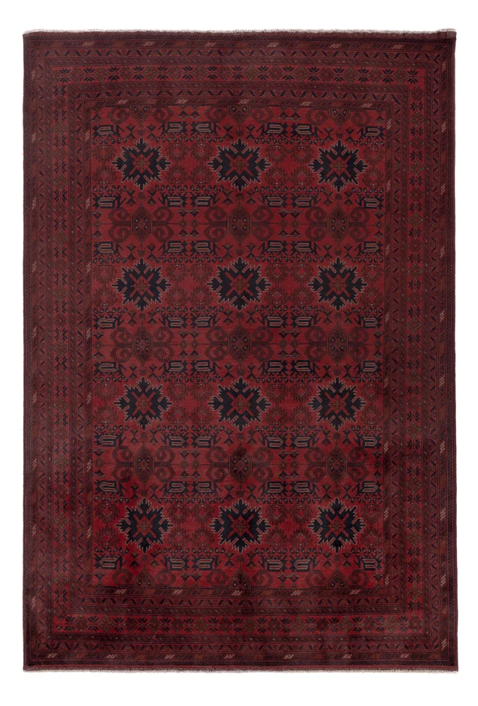 Afghan Teppich - Kunduz - 199 x 294 cm - rot