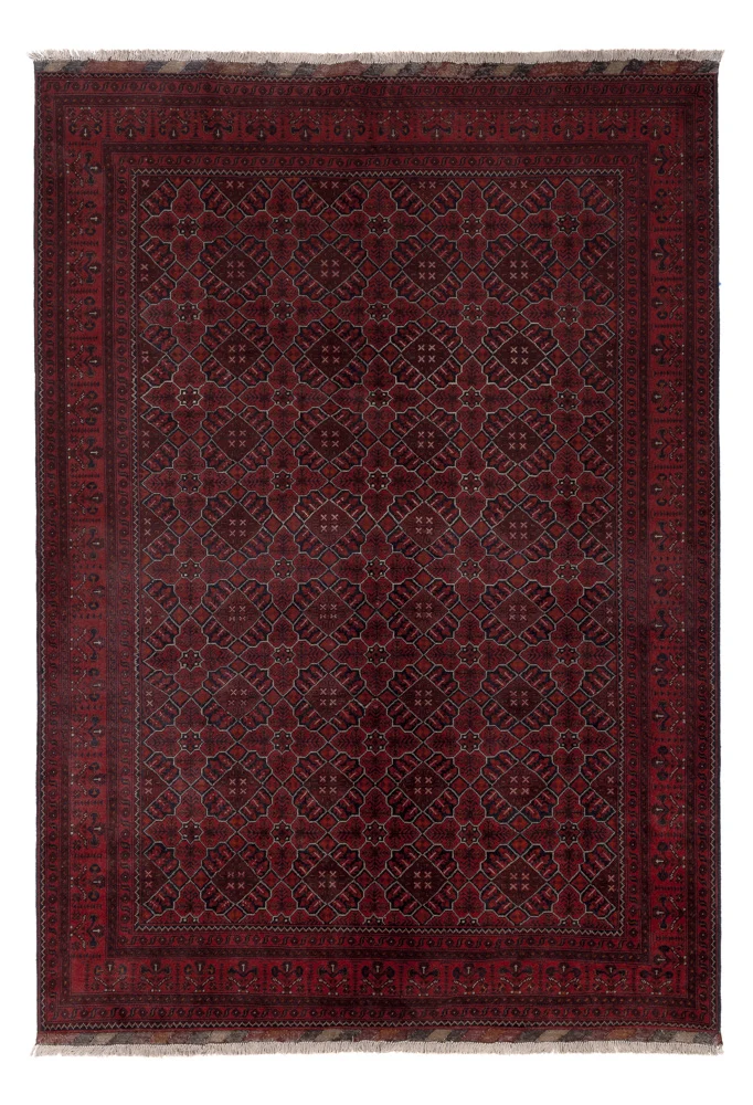 Afghan Teppich - Kunduz - 200 x 292 cm - rot