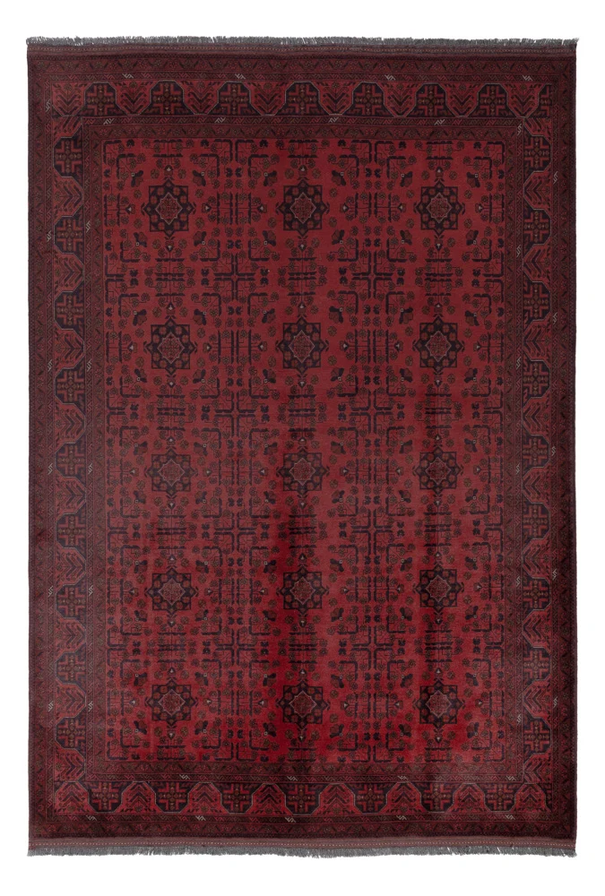 Afghan Teppich - Kunduz - 197 x 286 cm - rot