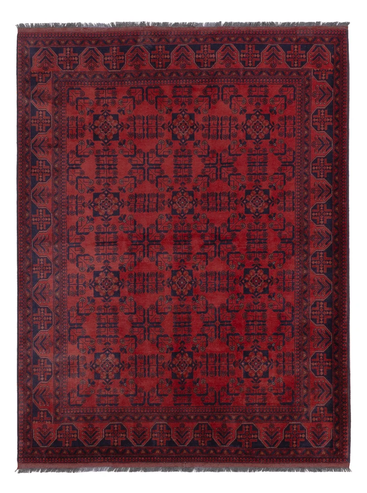 Afghan Teppich - Kunduz - 178 x 233 cm - rot