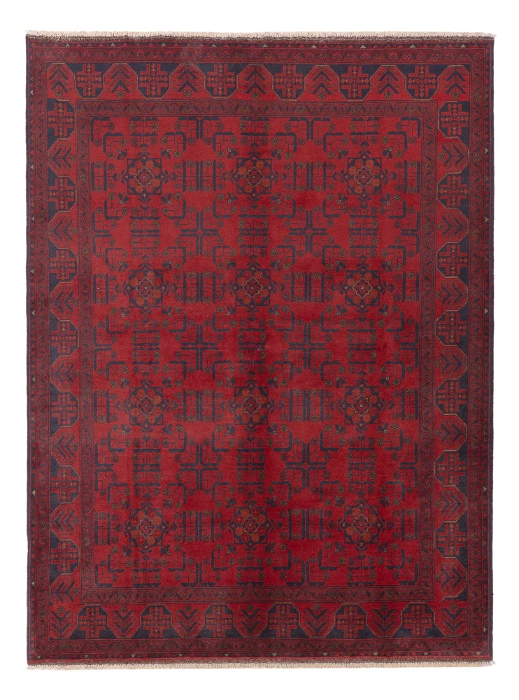 Afghan Teppich - Kunduz - 178 x 234 cm - rot