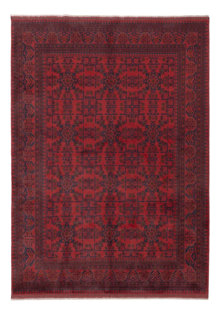 Afghan Teppich - Kunduz - 174 x 238 cm - rot