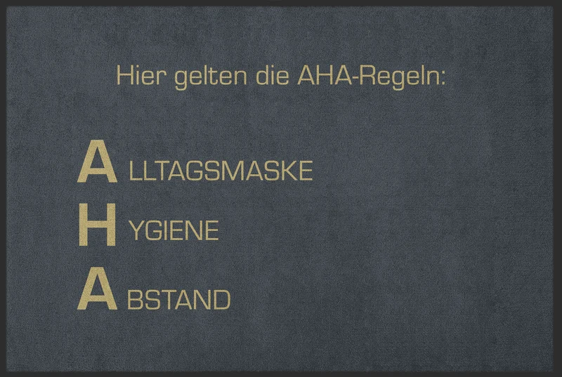 Sauberlaufmatte AHA-Regeln 10614