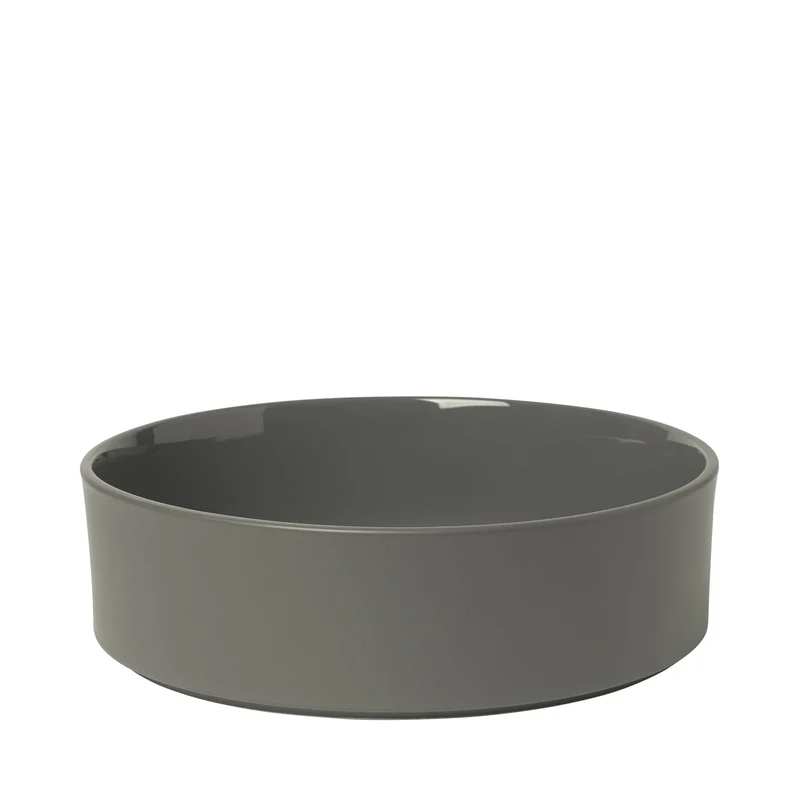 PILAR kom/schaal 27 cm Pewter (hoogte 8 cm)