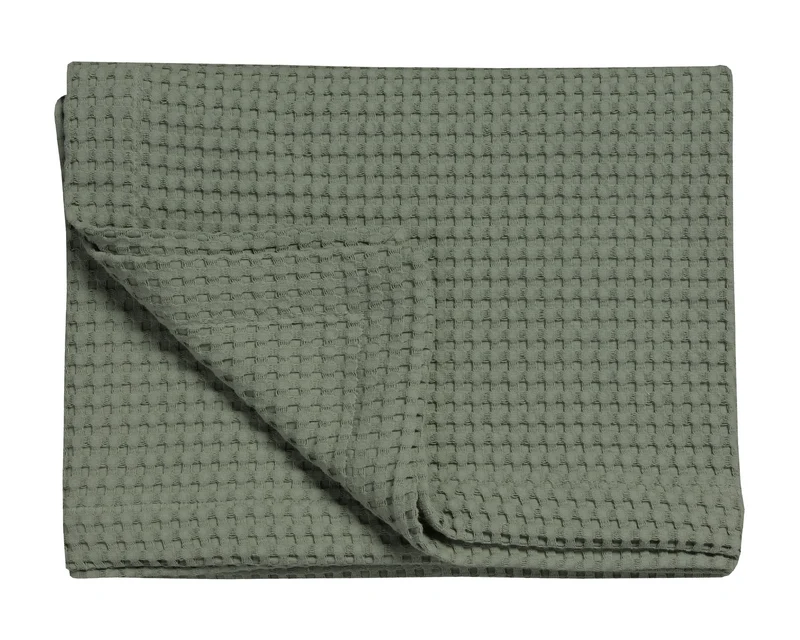 HOME Pique sprei Earth Green 270x250 cm