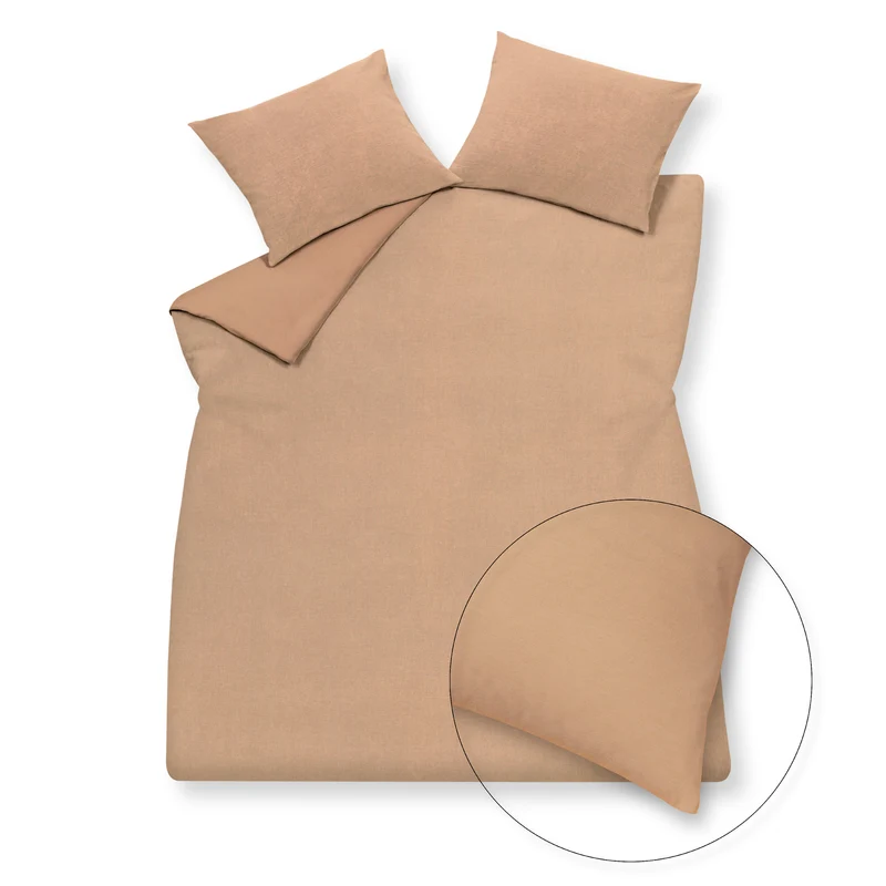 Dekbedovertrek PURITY 79 Praline 200x220 cm (linnen / katoen)