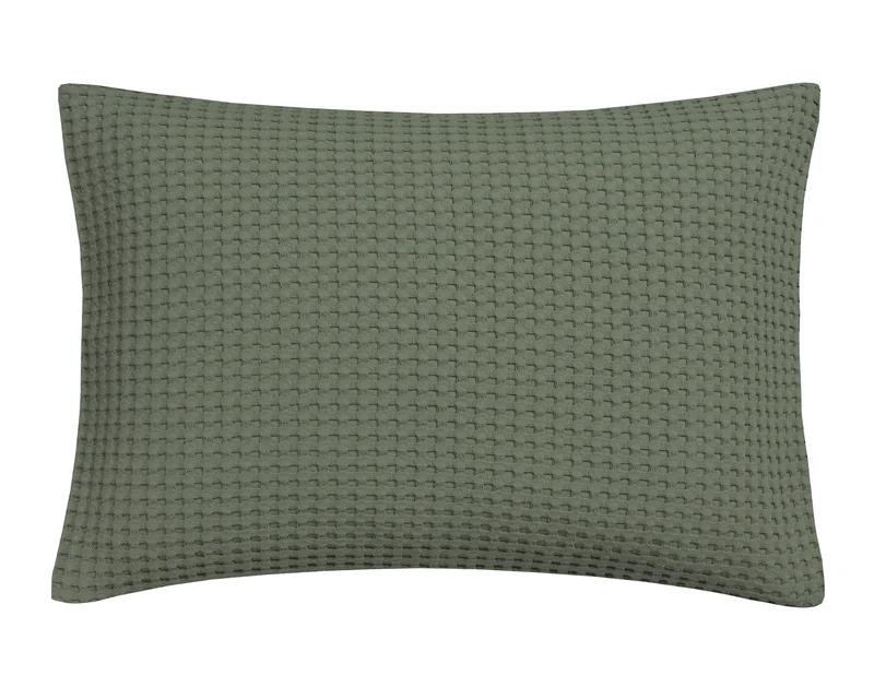 HOME Pique kussensloop Earth Green 40x55 cm