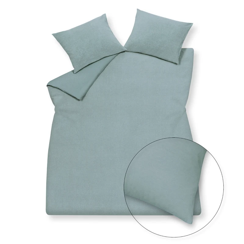 Dekbedovertrek PURITY 79 Pearl Blue 140x220 cm (linnen / katoen)