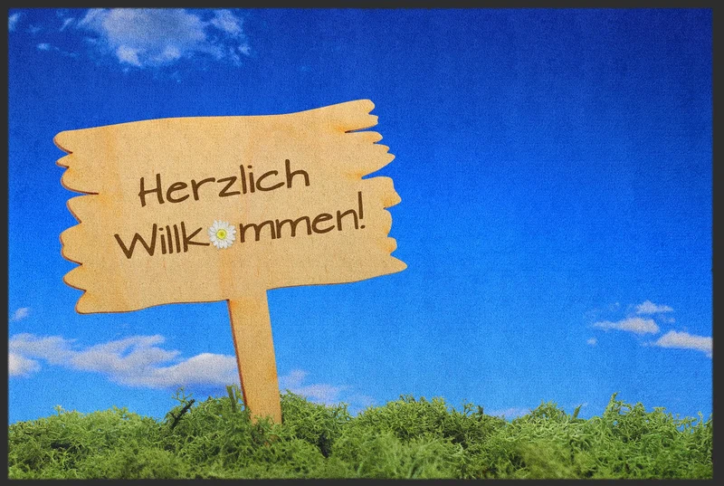 Sauberlaufmatte Herzlich Willkommen 10023