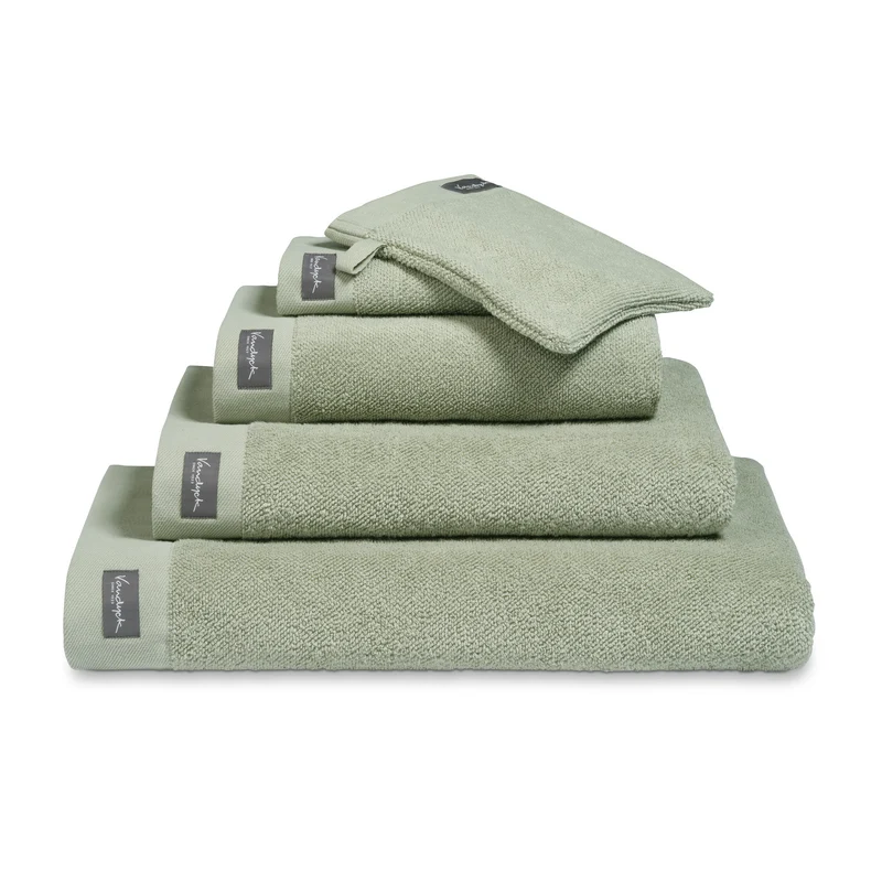 Gastendoek HOME Uni Smoke Green-814 (set/6)