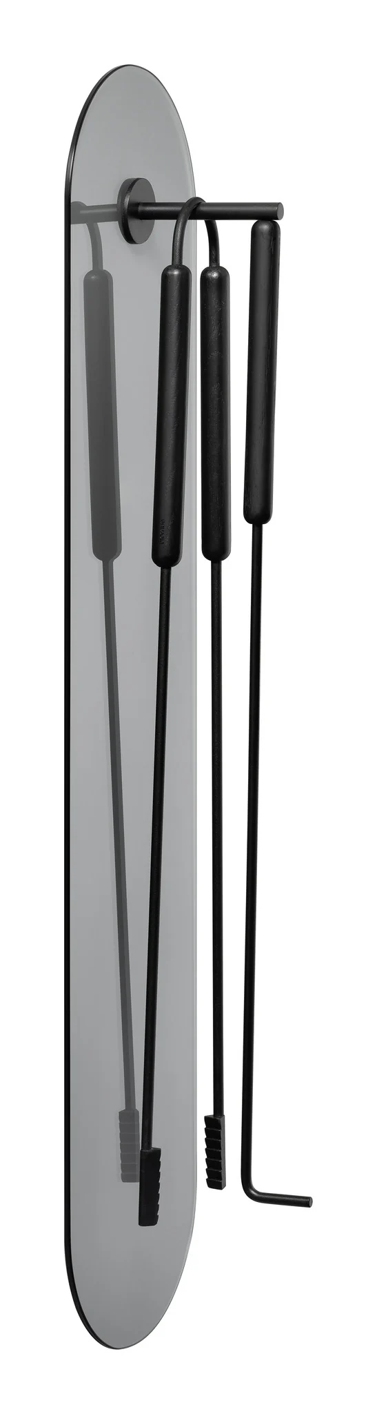 ASHI 3-delige openhaardset wand Black Oak