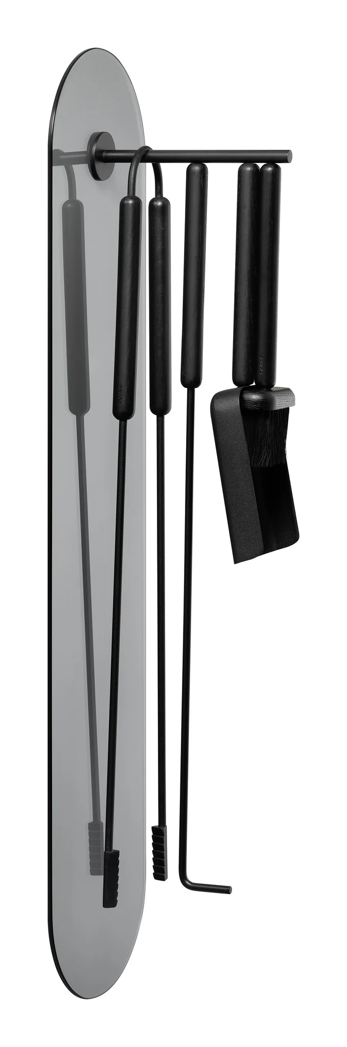 ASHI 5-delige openhaardset wand Black Oak