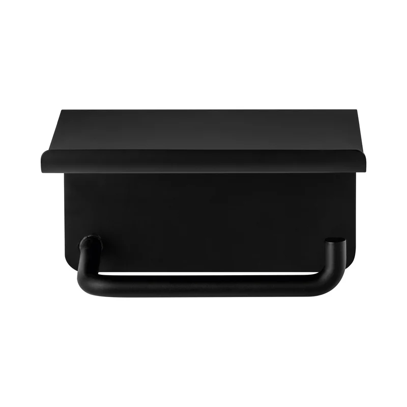 MODO toiletrolhouder met plateau Black