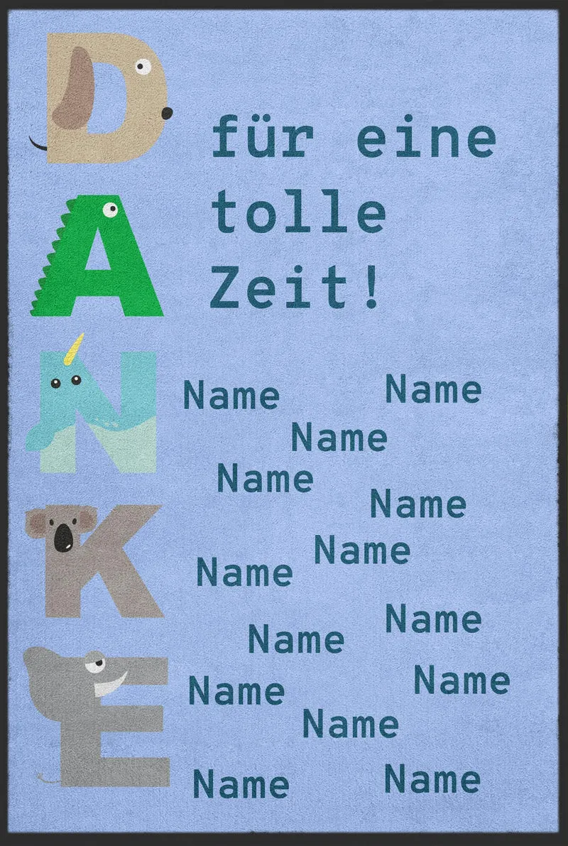 Kindergarten AbschiedsSauberlaufmatte 6040