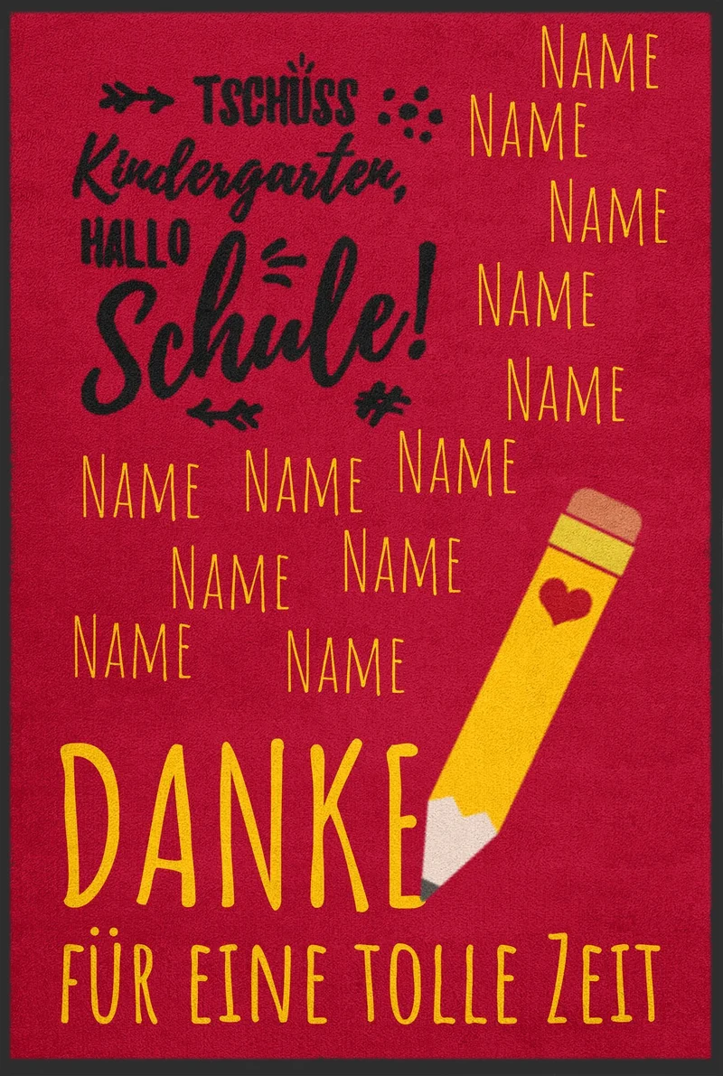 Kindergarten AbschiedsSauberlaufmatte 6038