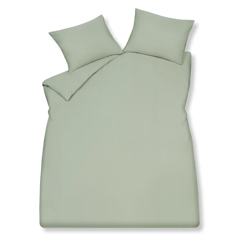 Dekbedovertrek HOME 98 Smoke Green 140x220 cm (satijn Tencel)