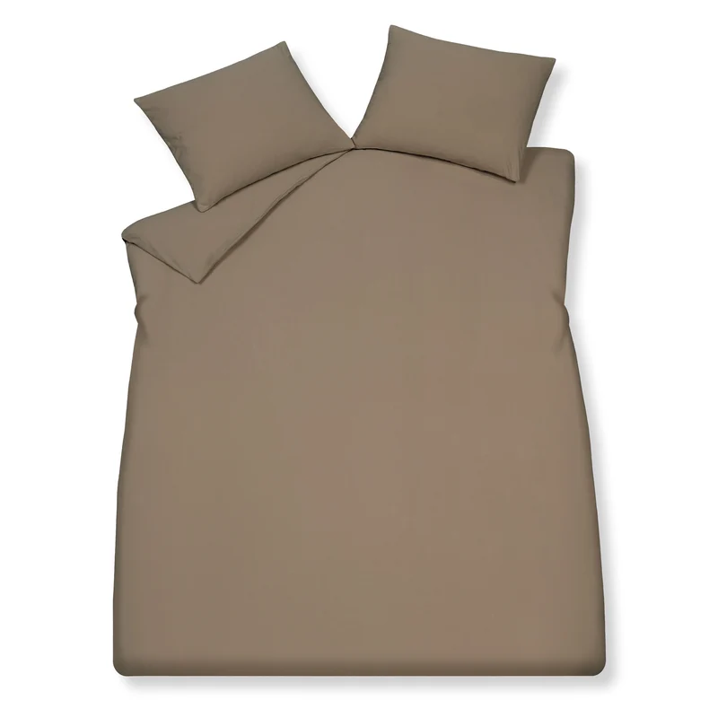 PURE 66 dekbedovertrek Taupe 140x220 cm
