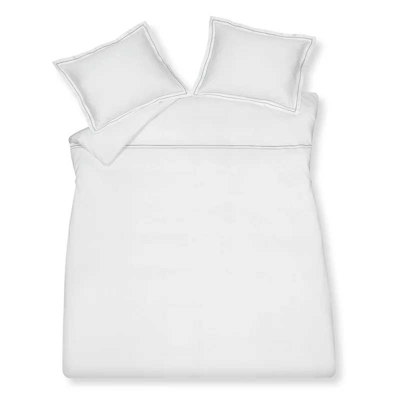 Dekbedovertrek PURITY Napels Off Black 240x220 cm (satijnkatoen)