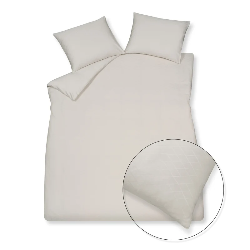 Dekbedovertrek PURITY Monaco Cream Tan 200x220 cm (satijnkatoen)
