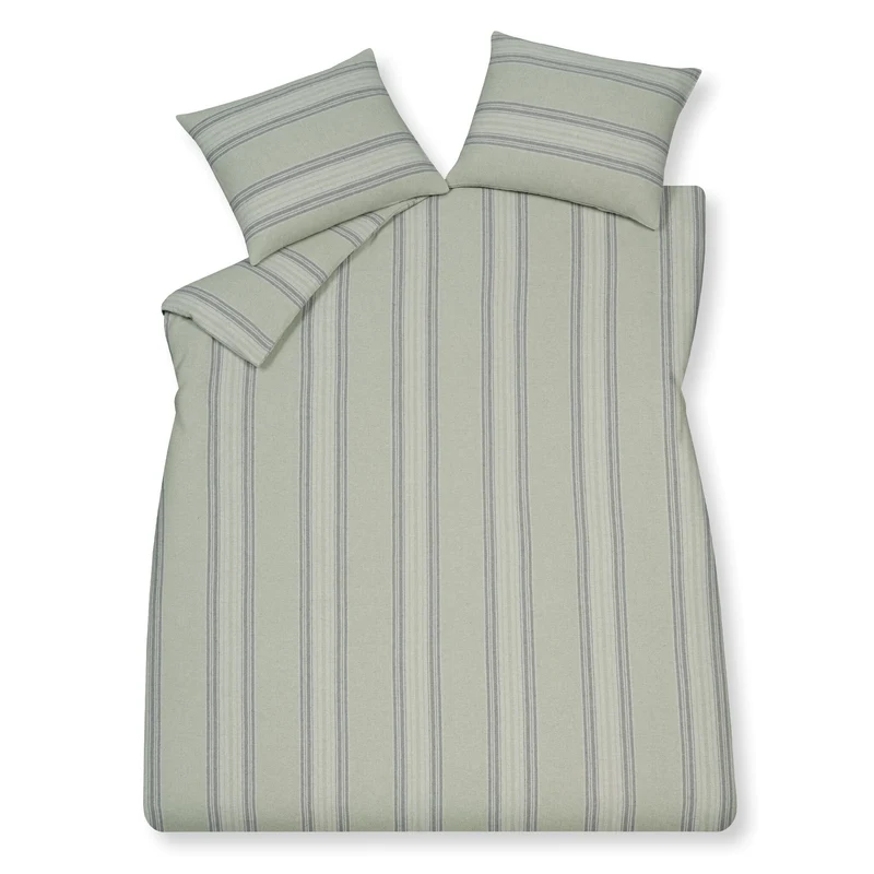 Dekbedovertrek OSLO Smoke green 240x220 cm (flanel)