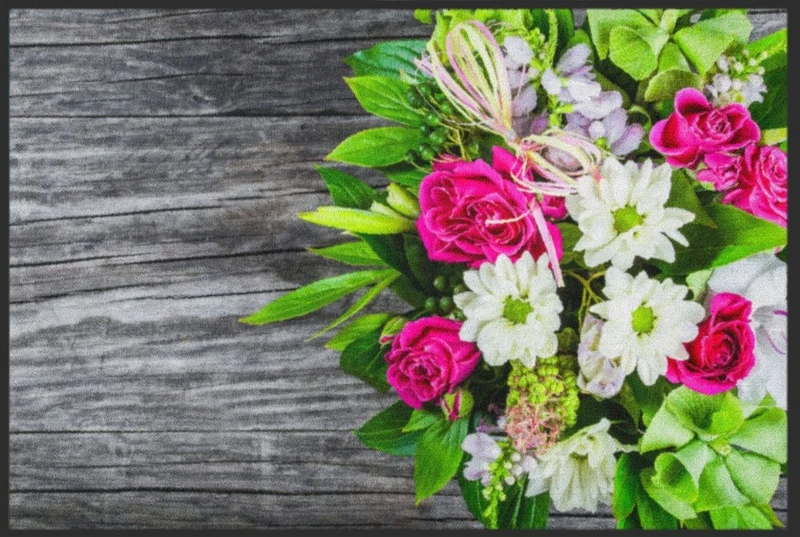 Fussmatte Blumen Gesteck 4623