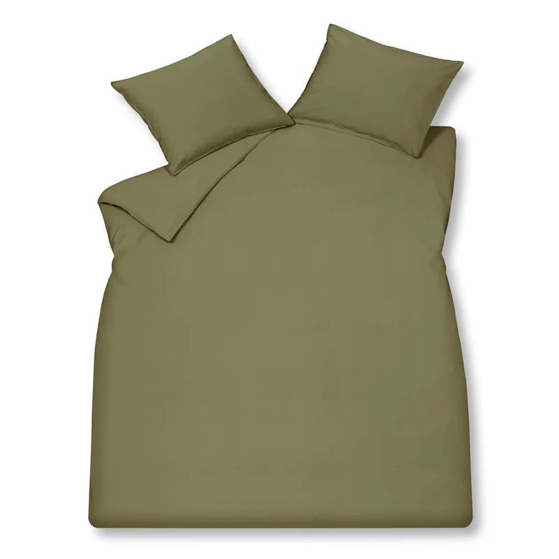 WASHED COTTON dekbedovertrek Martini Olive 240x220 cm
