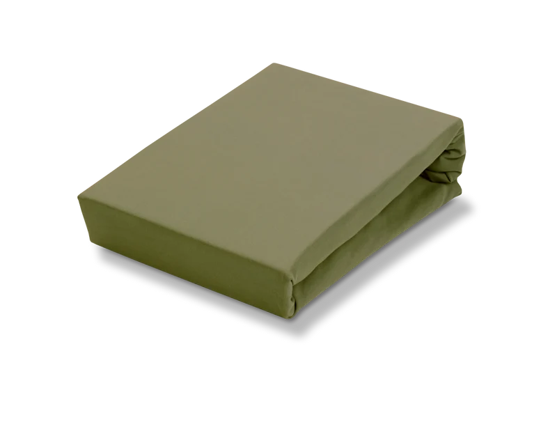 JERSEY SUPREME hoeslaken Martini Olive
