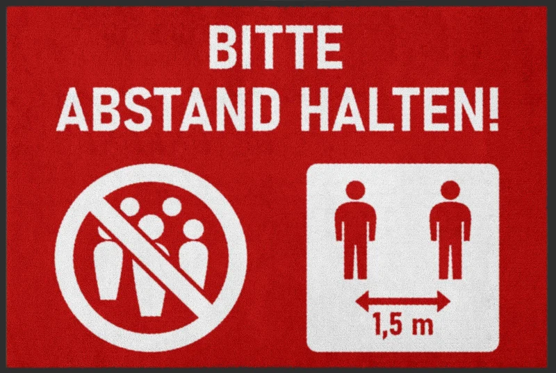 Sauberlaufmatte Abstand halten 6050