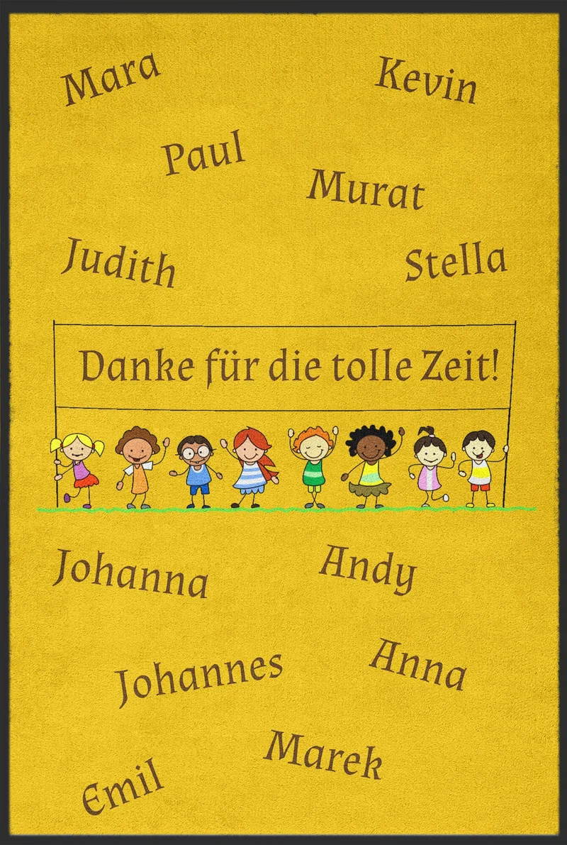 Kita Abschiedsgeschenk Sauberlaufmatte selbst gestalten 6007
