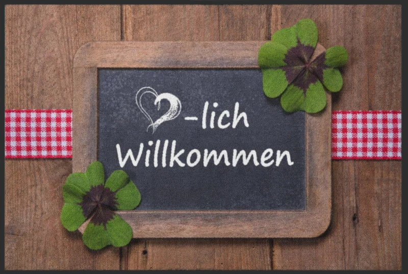Sauberlaufmatte ♥-lich Willkommen 4672