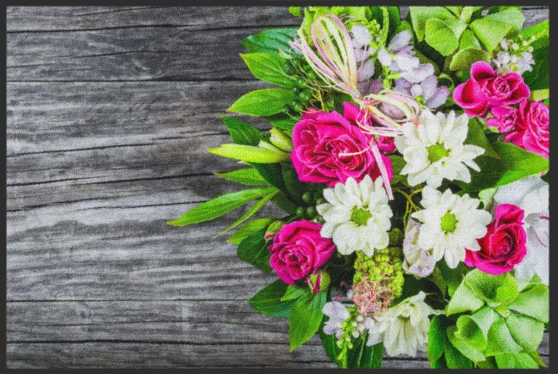 Sauberlaufmatte Blumen Gesteck 4623
