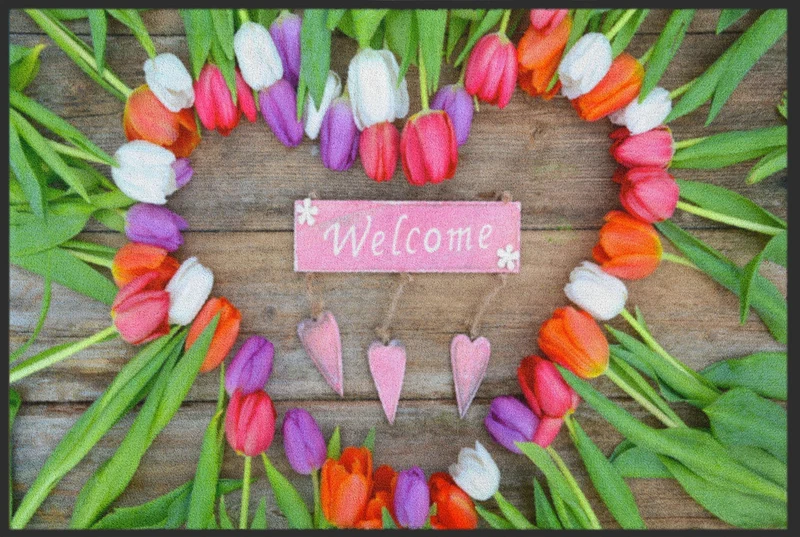 Sauberlaufmatte Welcome Tulpen 4328