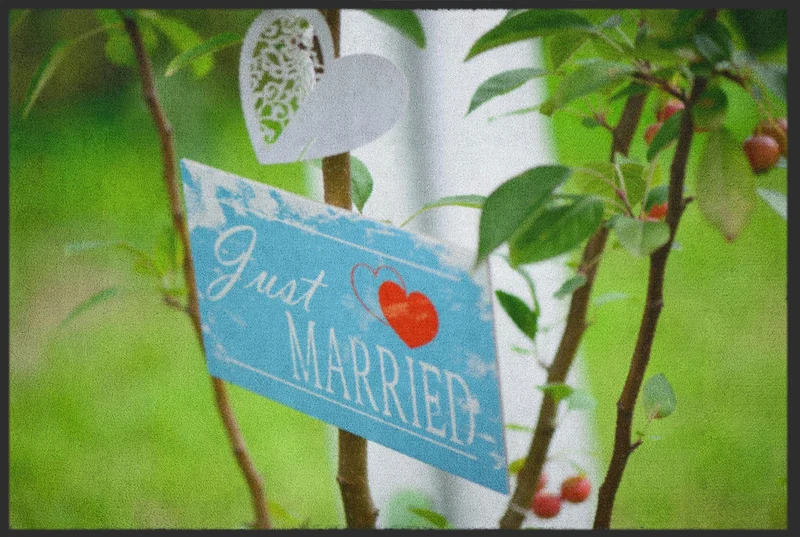 Sauberlaufmatte Hochzeit 4308