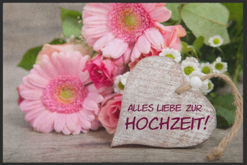 Sauberlaufmatte Hochzeit 4282
