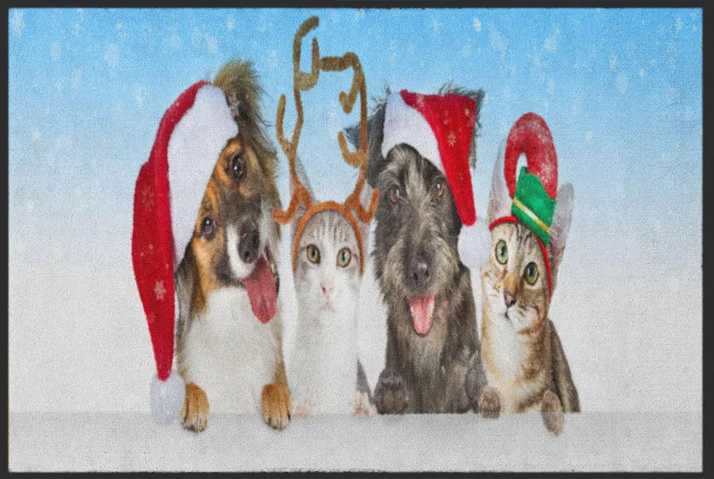 Sauberlaufmatte Weihnachten Tiere 4819