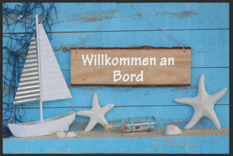 Sauberlaufmatte Willkommen an Bord 4783