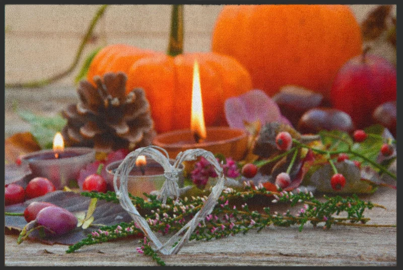 Sauberlaufmatte Kerze Herbst 4741