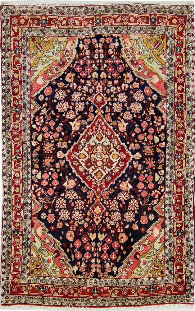 Perserteppich - Nomadic - 108 x 166 cm - dunkelblau
