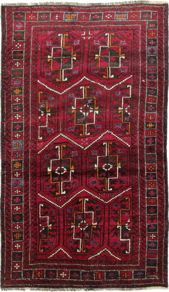 Belutsch Teppich - 105 x 190 cm - rot