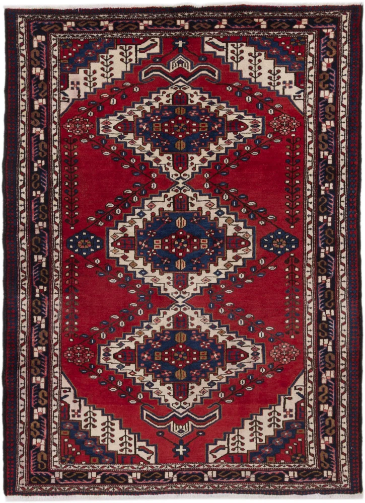 Perserteppich - Nomadic - 160 x 217 cm - rot